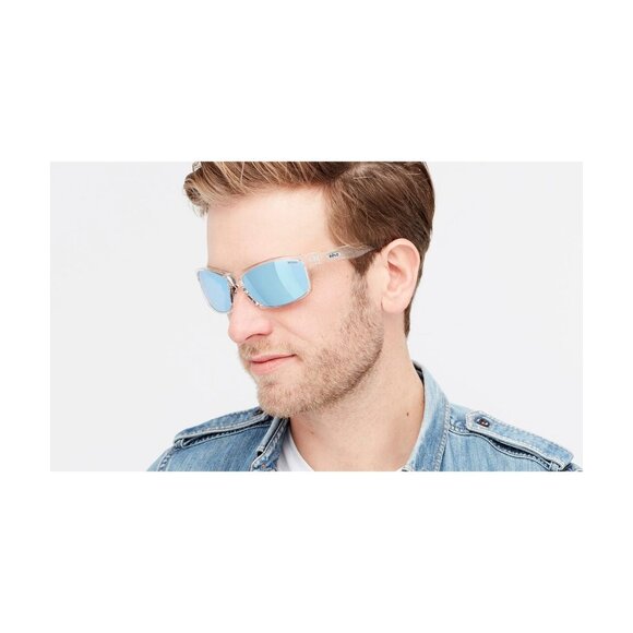 New REVO Harness Transparent Polarised Square RE 4071 09 BL Sunglasses Women - Picture 3 of 4